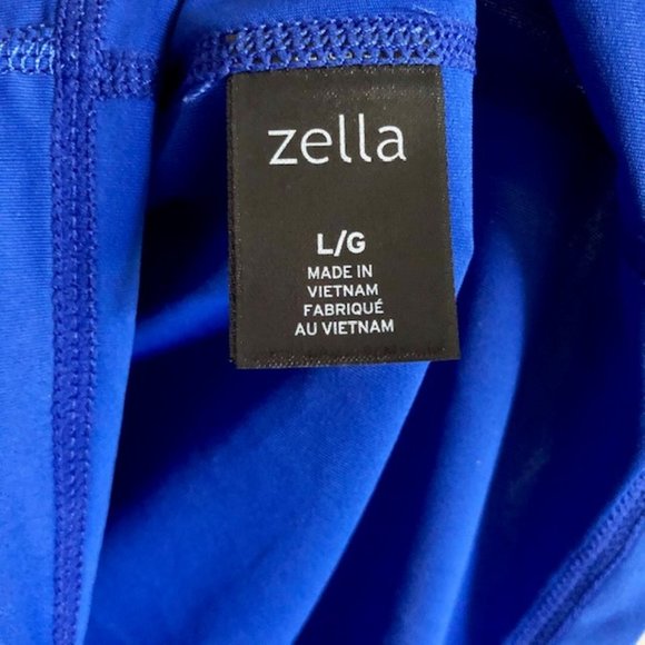 Zella Royal Blue Sunny Run SS Active Tee w/Mesh Back - L - Picture 8 of 9